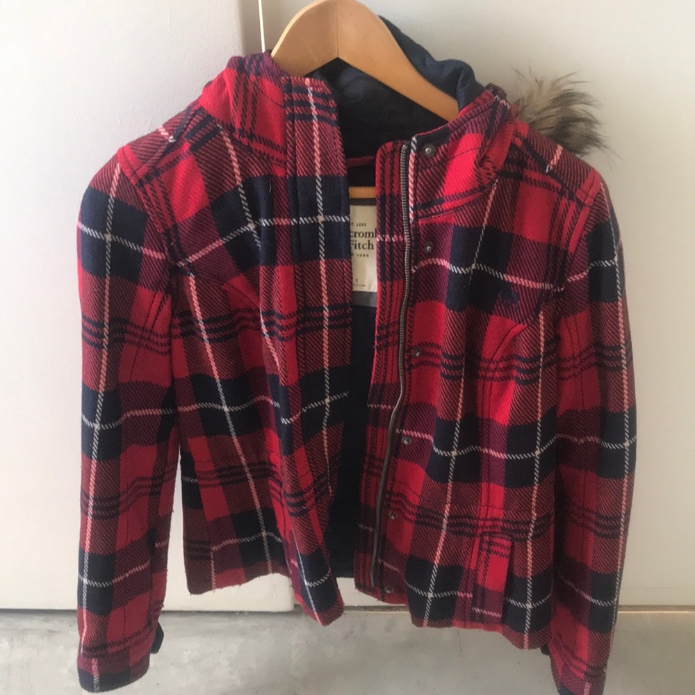 Abercrombie and Fitch plaid coat